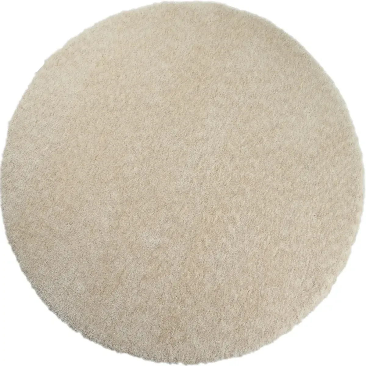 Lorena 7' Round Area Rug - Cream and Beige