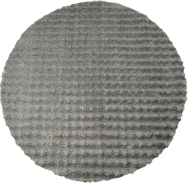 Lilly 7' Round Area Rug - Gray