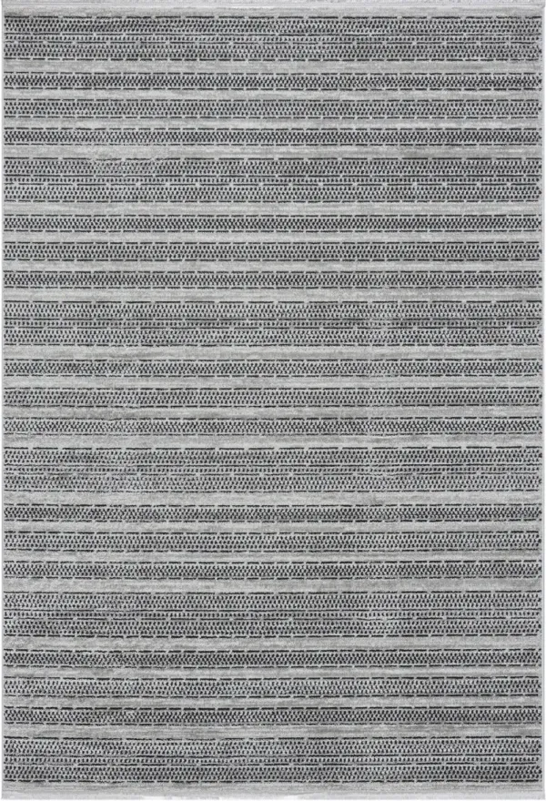 Adana 8' x 10' Area Rug - Black, Gray and Tan