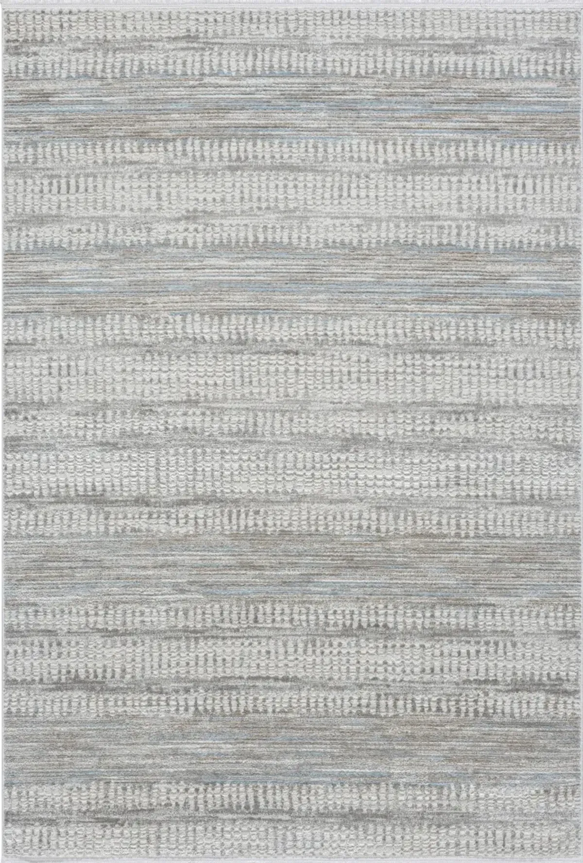 Leka 5' x 8' Area Rug - White, Gray, Blue and Tan