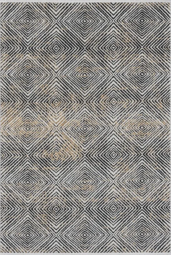 Calanthe 5' x 8' Area Rug - Brown, Black and White