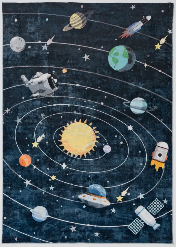 Solar System 3' x 5' Area Rug - Multicolor