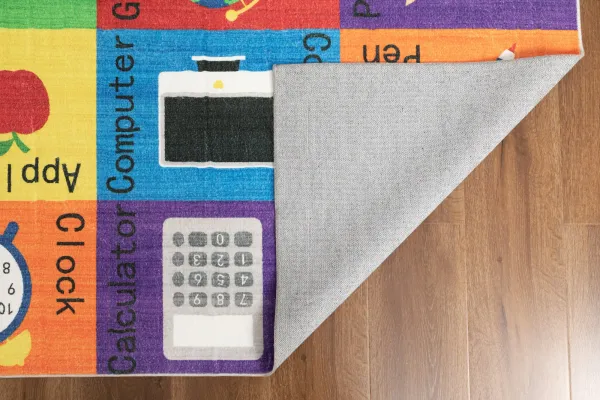 School 5' x 8' Area Rug - Multicolor
