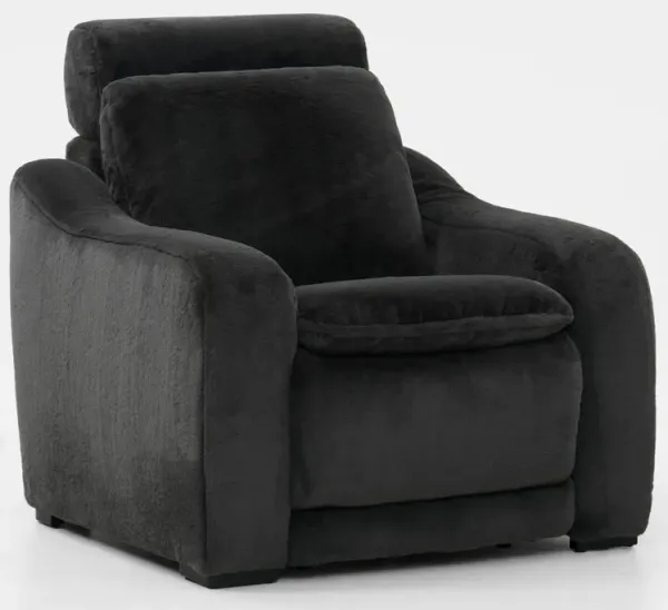 Luca Dual-Power Recliner - Midnight