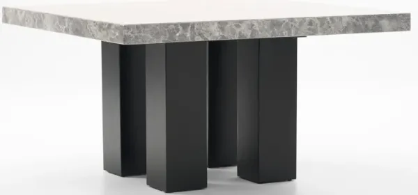Artemis Marble Dining Table - Gray Marble/Black