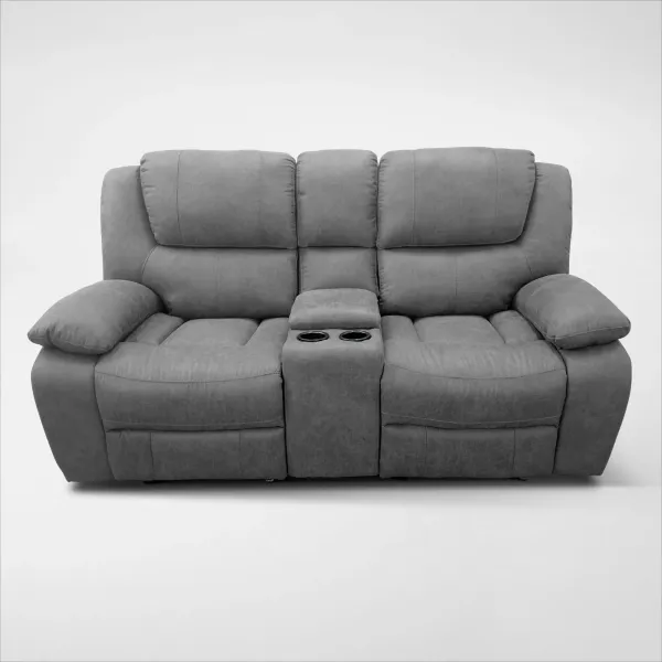 Nelson Manual Reclining Loveseat with USB Charging - Dove