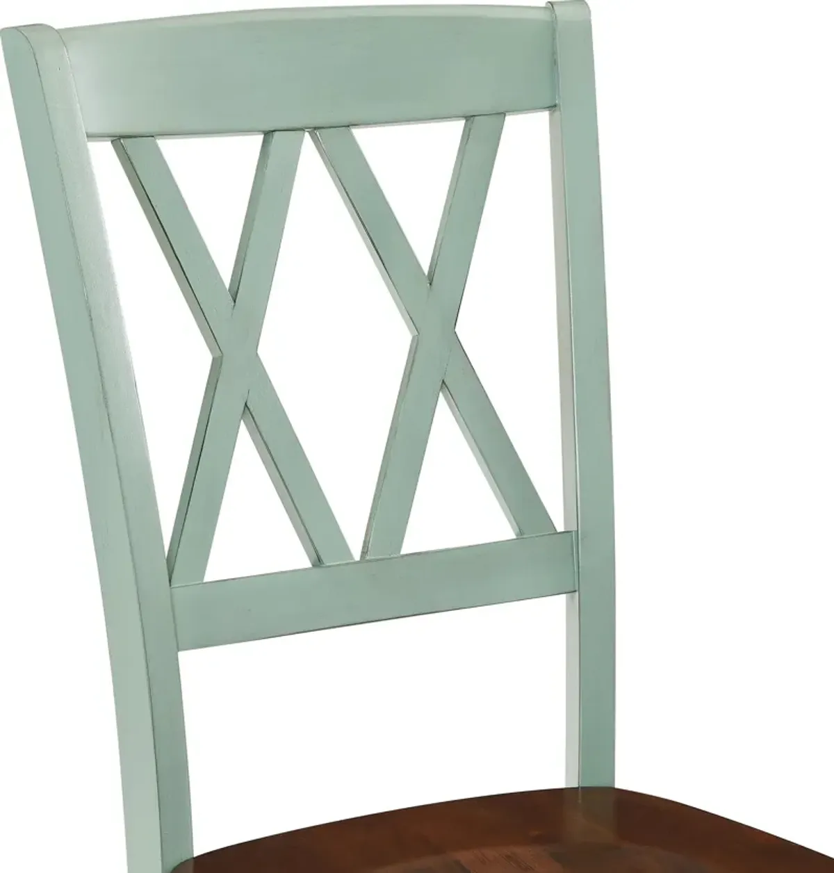 Gracie Dining Table and 4 Chairs - Brown/Teal