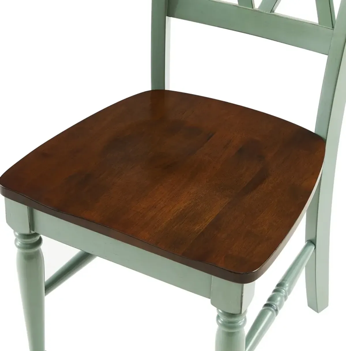 Gracie Dining Table and 4 Chairs - Brown/Teal