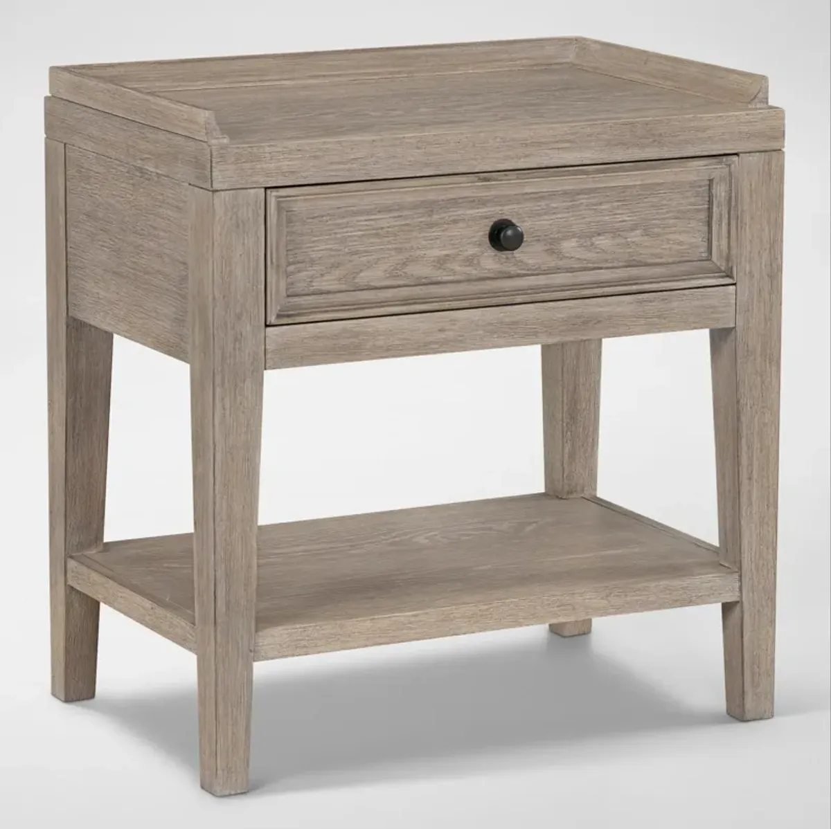 Rowan Nightstand with USB Charging - Taupe