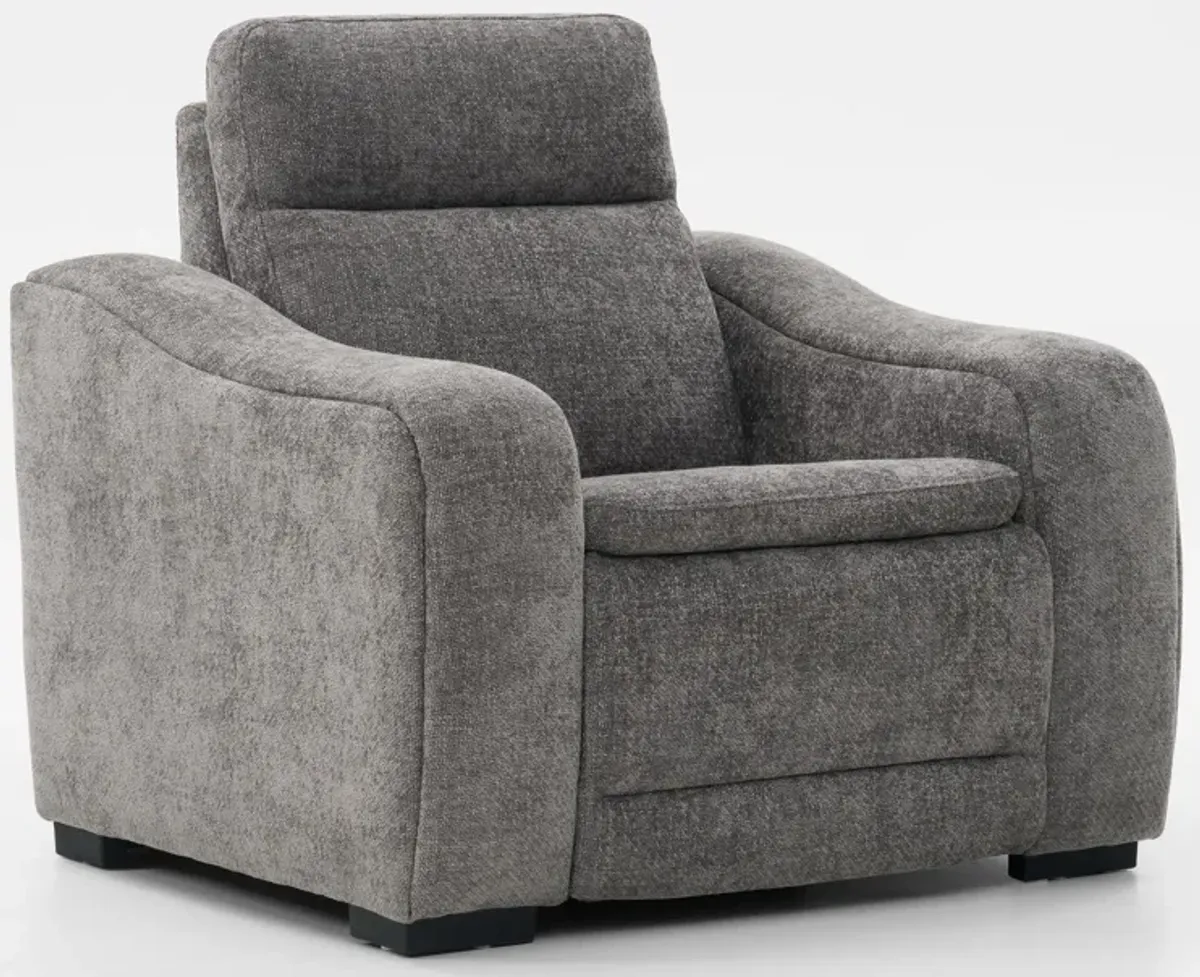 Majestic Dual-Power Recliner - Charcoal