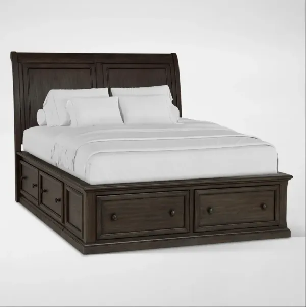 Hanover Youth Full Storage Bed - Tobacco