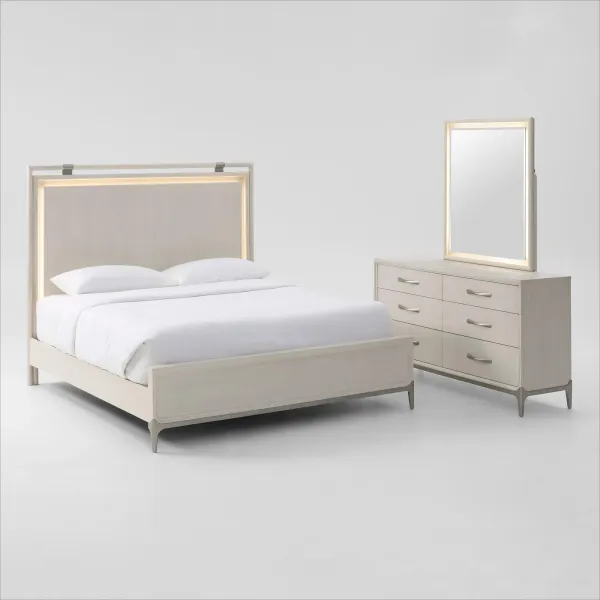 Arabella 5-Piece Bedroom Set with Dresser and Mirror - King
