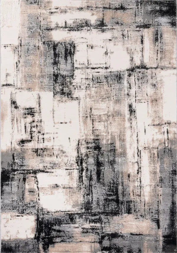 Santi 8' x 10' Area Rug - Brown/Cream/Black