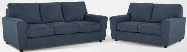 Signature Design by Ashley Arlis Sofa and Loveseat - Navy