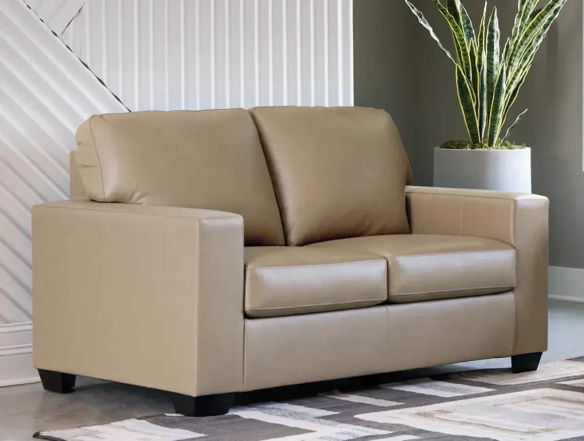 Broyhill Kintaro Leather Loveseat - Putty
