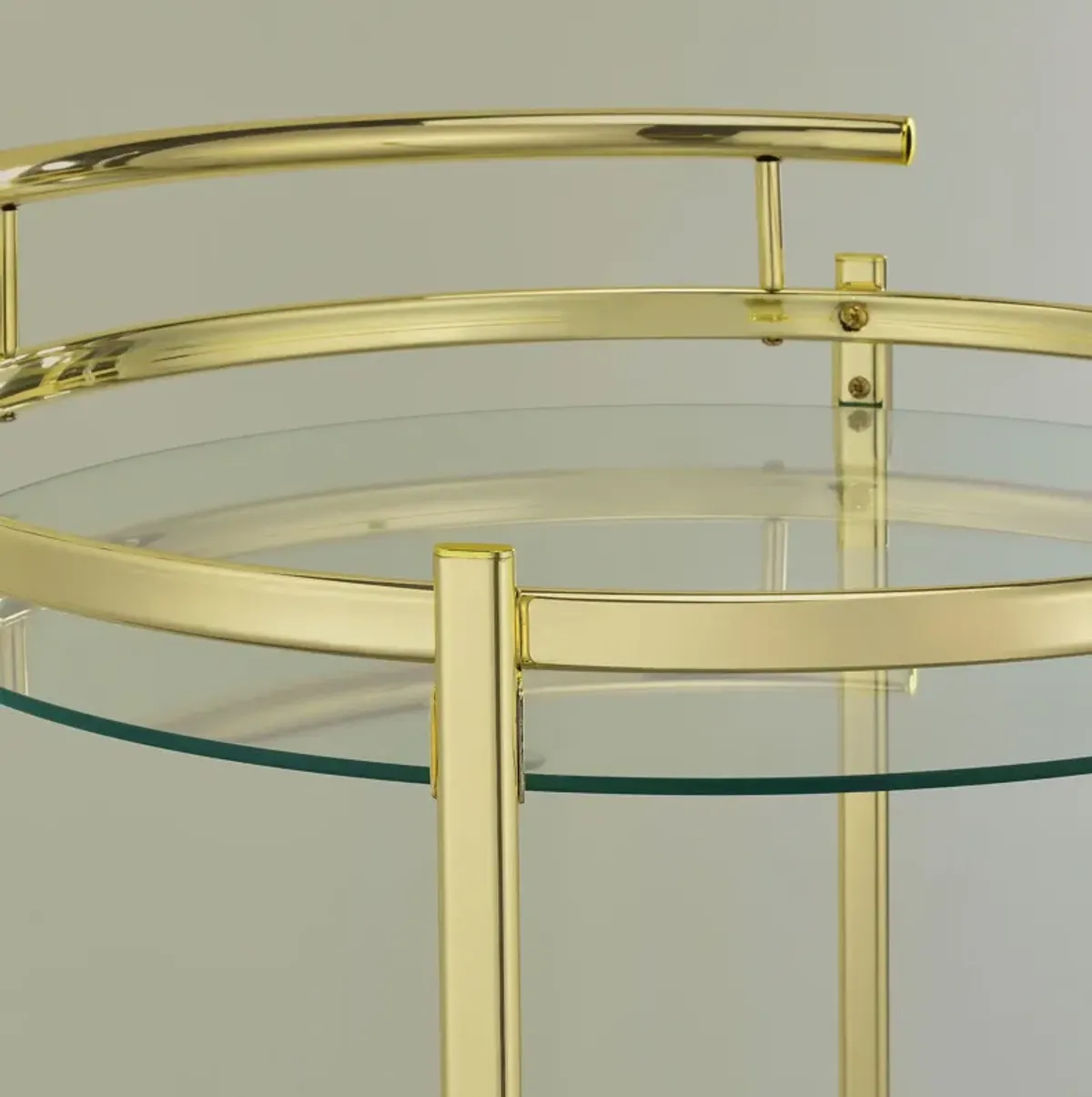Irene Bar Cart - Brass
