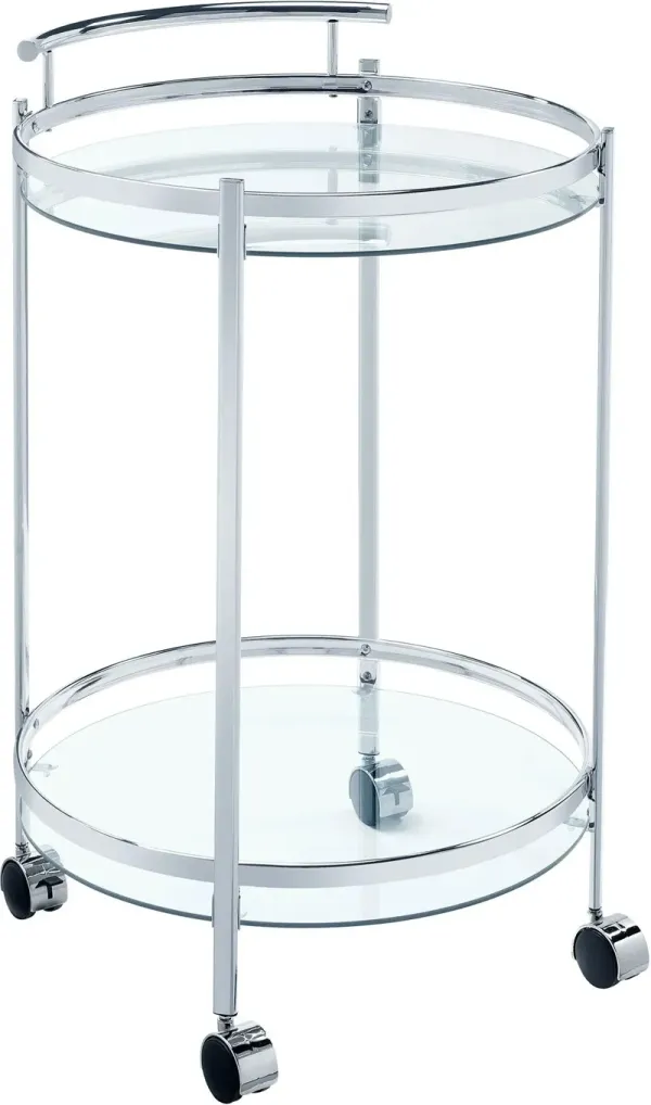 Irene Bar Cart - Chrome
