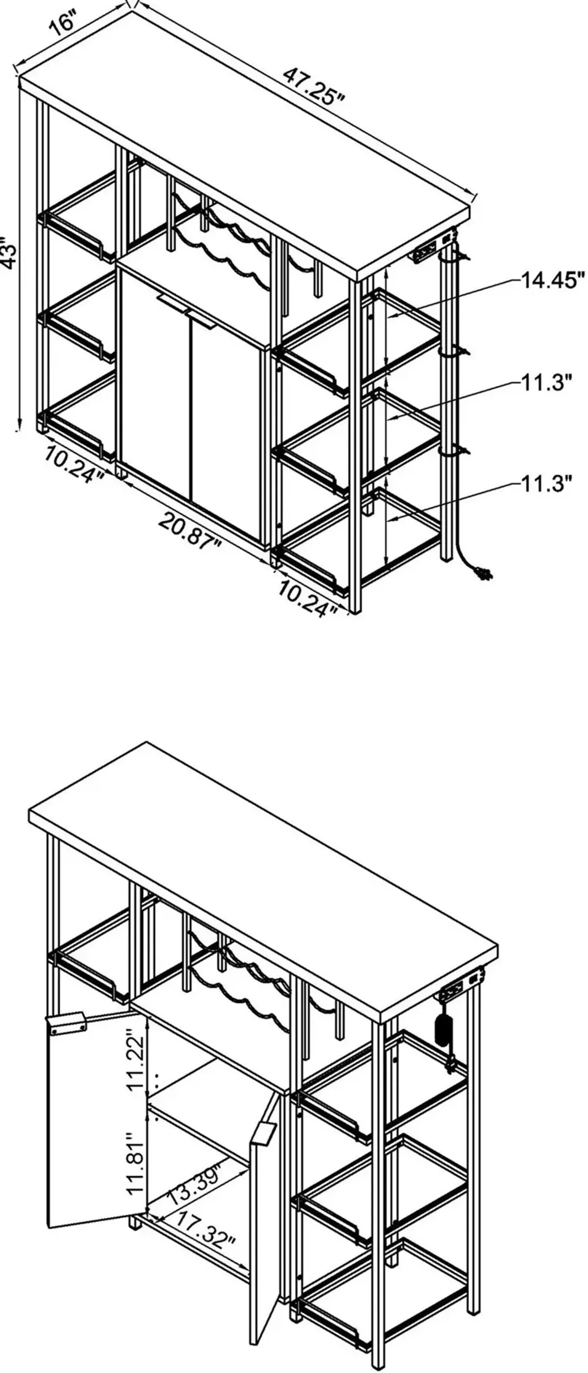 Josephine Bar Cabinet