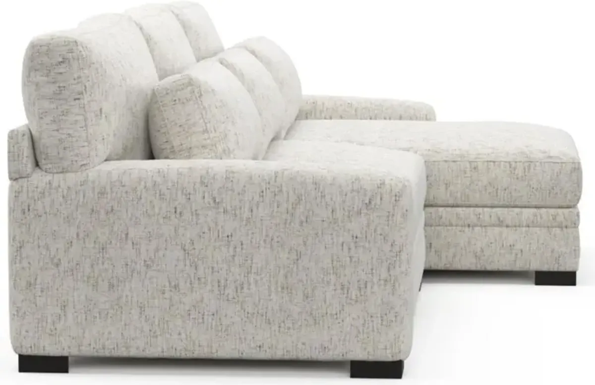 Boston Foam Comfort Sectional - Haley Oyster