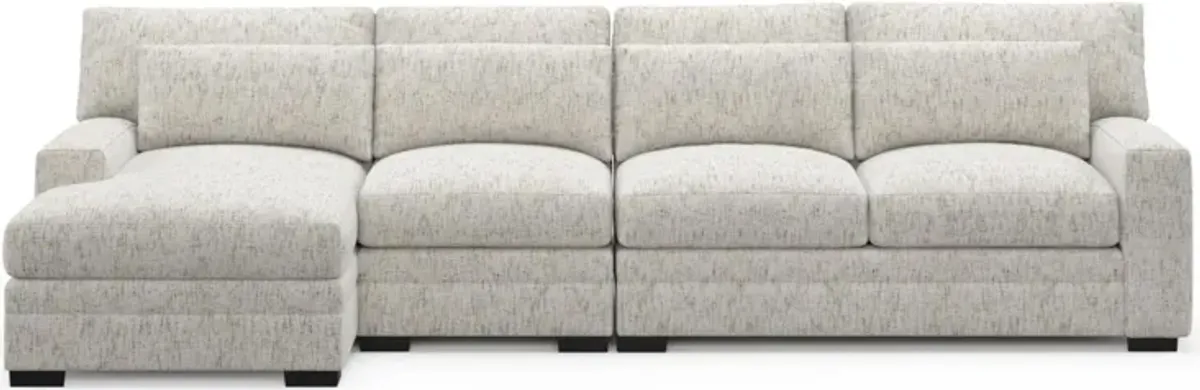 Boston Foam Comfort Sectional - Haley Oyster