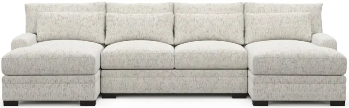 Boston Foam Comfort Sectional - Haley Oyster