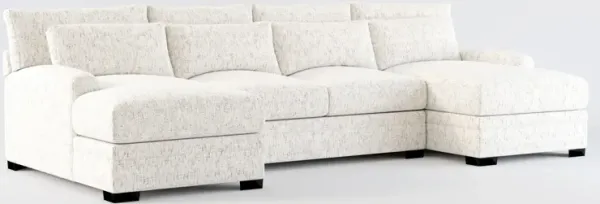 Boston Foam Comfort Sectional - Haley Oyster