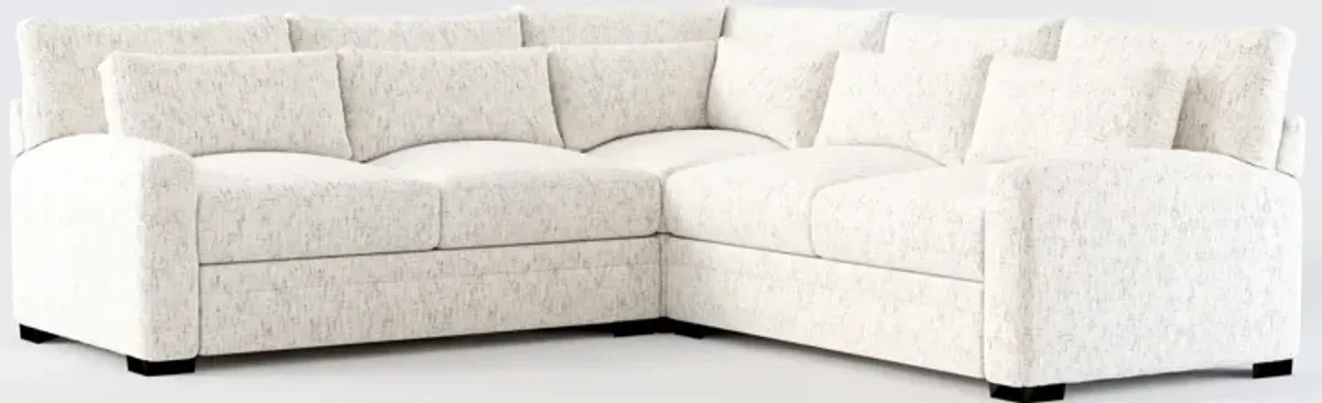 Boston Foam Comfort Sectional - Haley Oyster