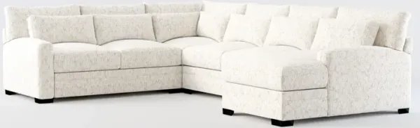 Boston Foam Comfort Sectional - Haley Oyster