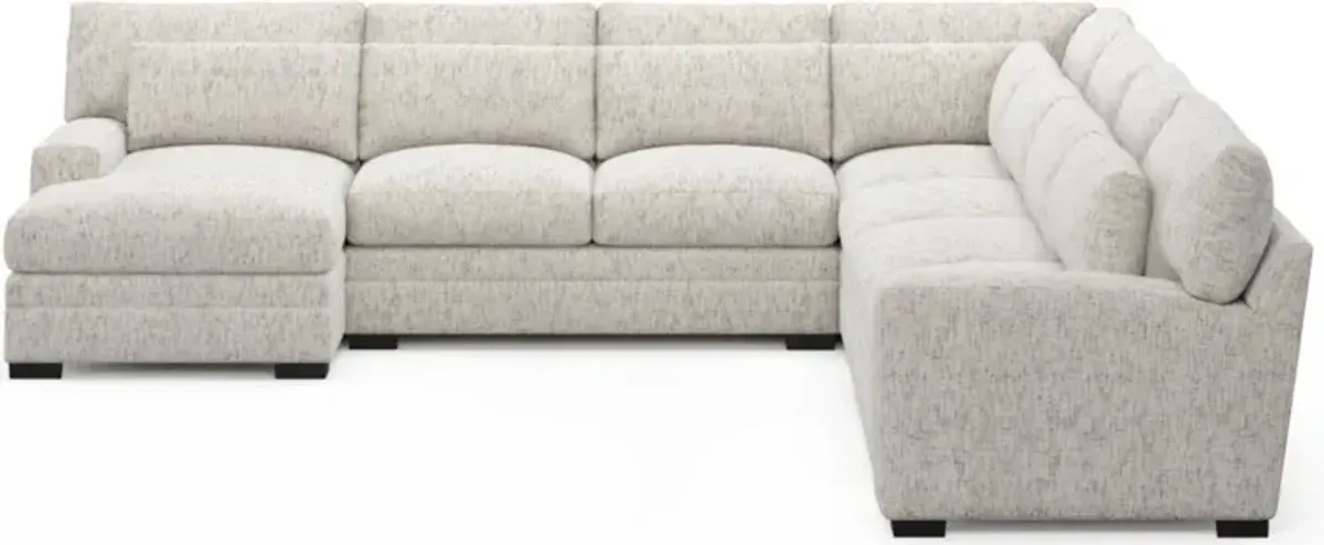 Boston Foam Comfort Sectional - Haley Oyster