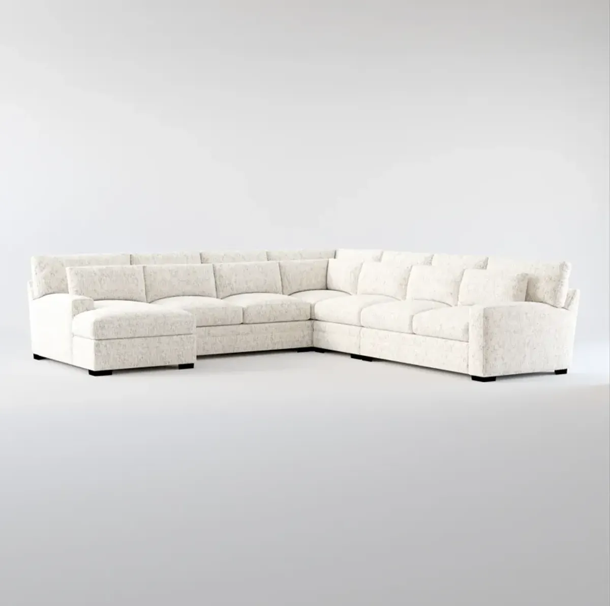 Boston Foam Comfort Sectional - Haley Oyster