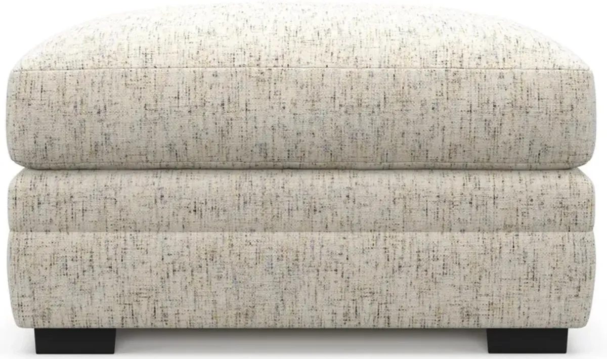 Boston Hybrid Comfort Ottoman - Haley Oyster