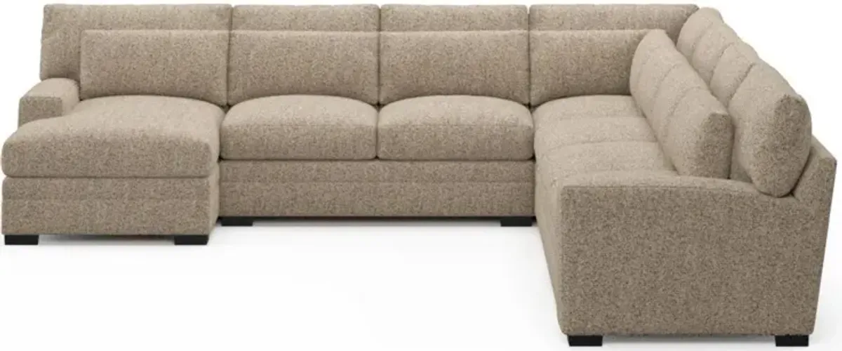 Boston Foam Comfort Sectional - Haley Sand