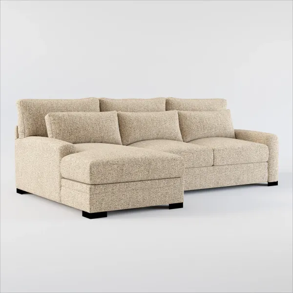 Boston Hybrid Comfort Sectional - Haley Sand