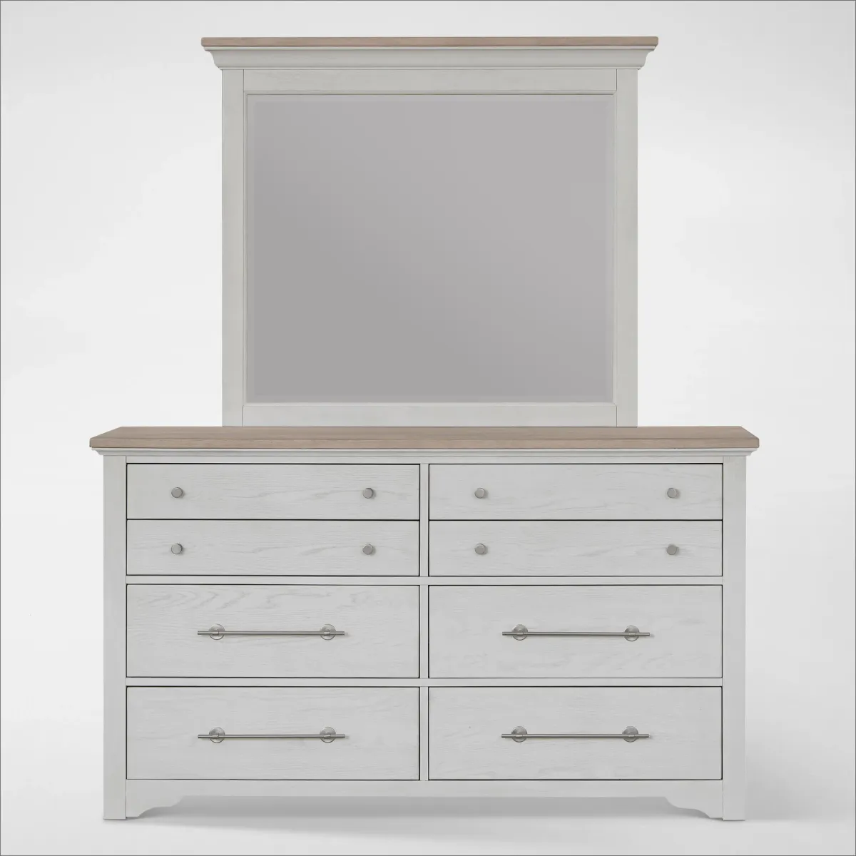 Cape May Dresser and Mirror - Two Tone