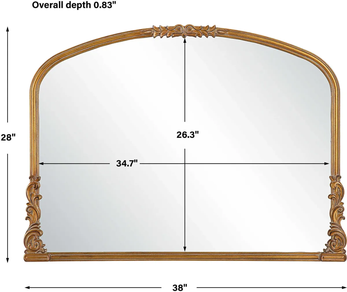 Kendal Wall Mirror - Antique Gold