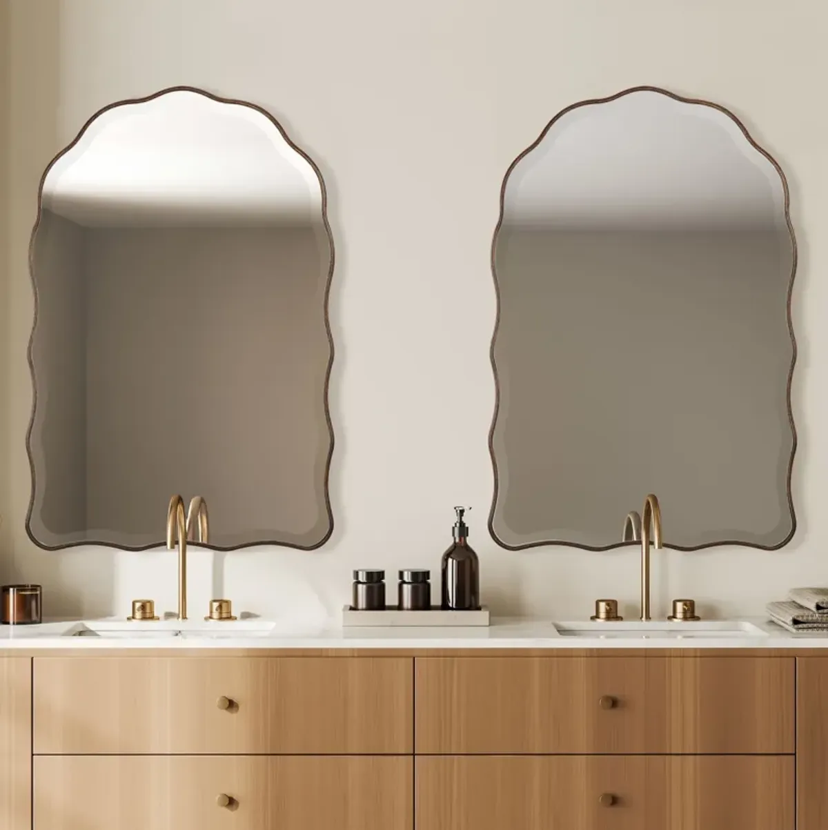 Novalie Wall Mirror - Antique Bronze