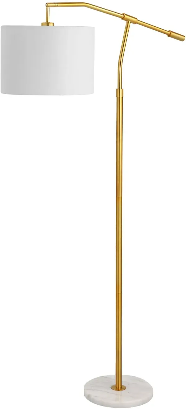 Waylon Floor Lamp - Gold/White