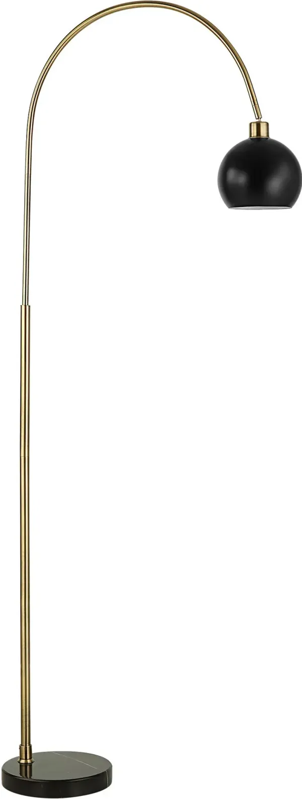 Lumen Floor Lamp - Brass/Matte Black