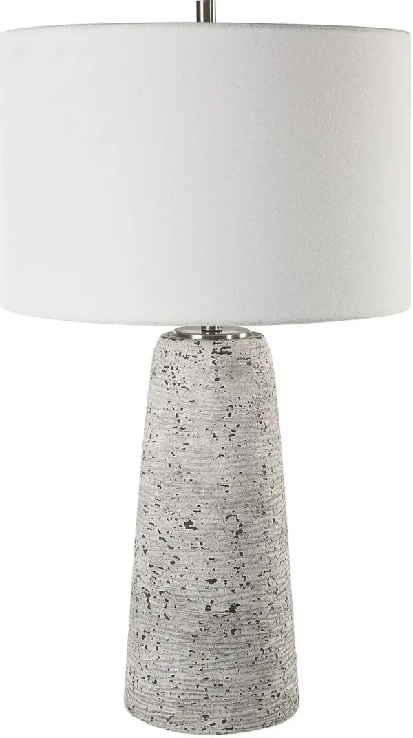Boaz Table Lamp - Distressed Off-White