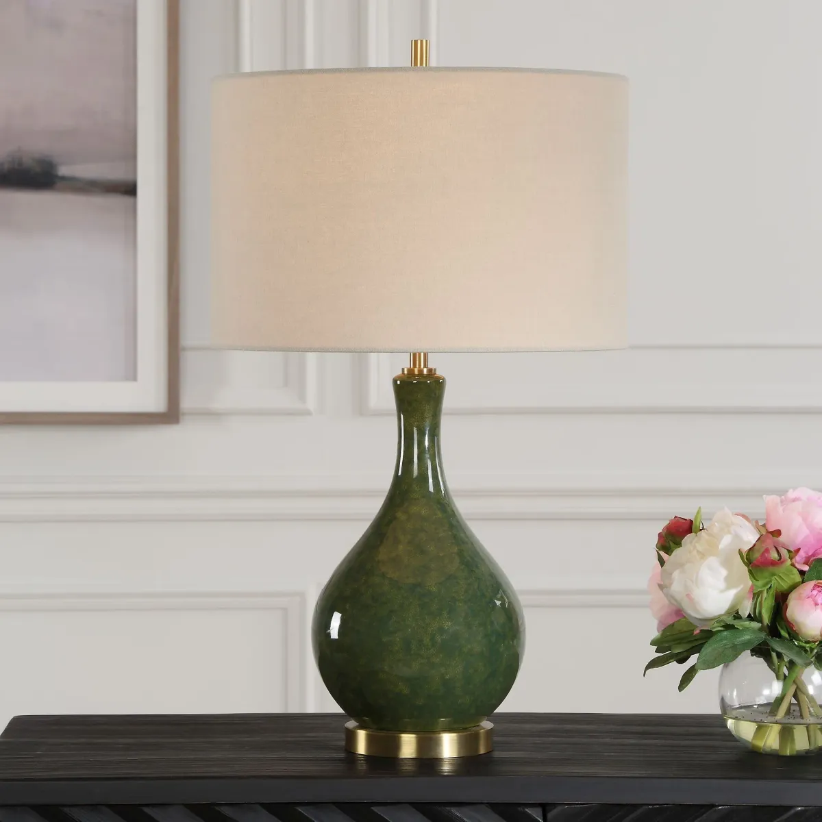 Dellah Table Lamp - Green