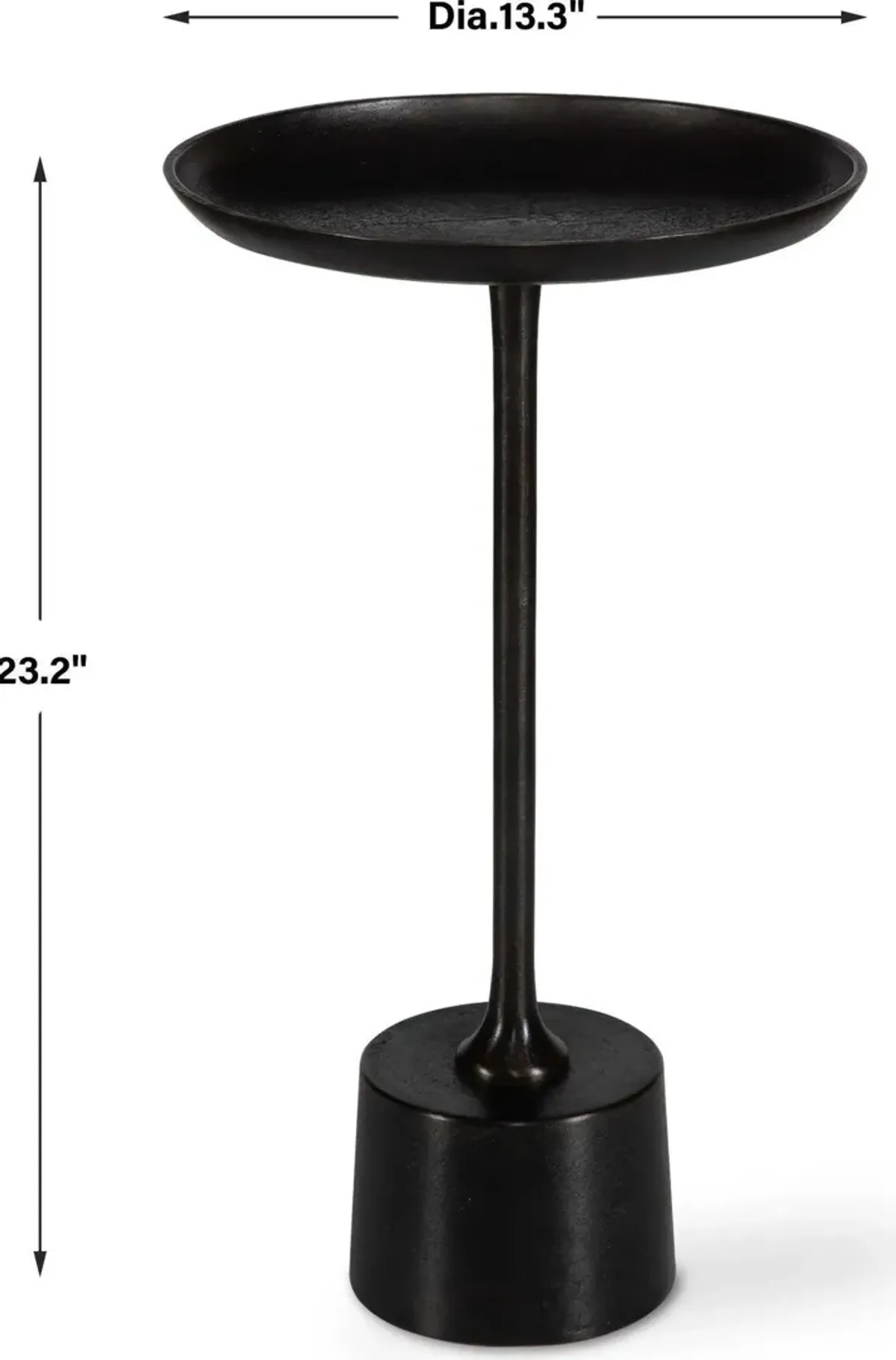 Kabir Drink Table - Dark Brown
