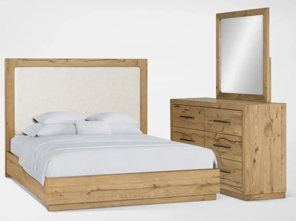 Wyatt 5-Piece Bedroom Set with Dresser and Mirror - Queen