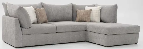 Dylan 2-Piece Sectional with Chaise - Gray