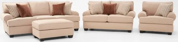 Camden Sofa, Loveseat, Chair and Ottoman  - Sand