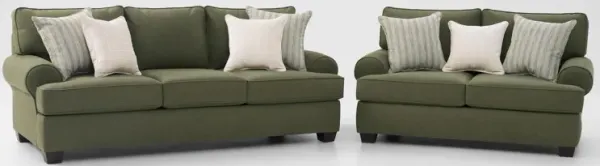 Camden Sofa and Loveseat  - Olive