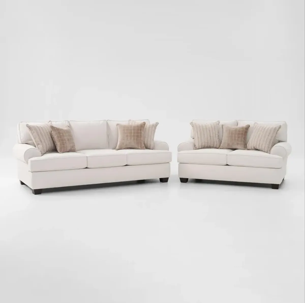 Camden Sofa and Loveseat  - Ivory