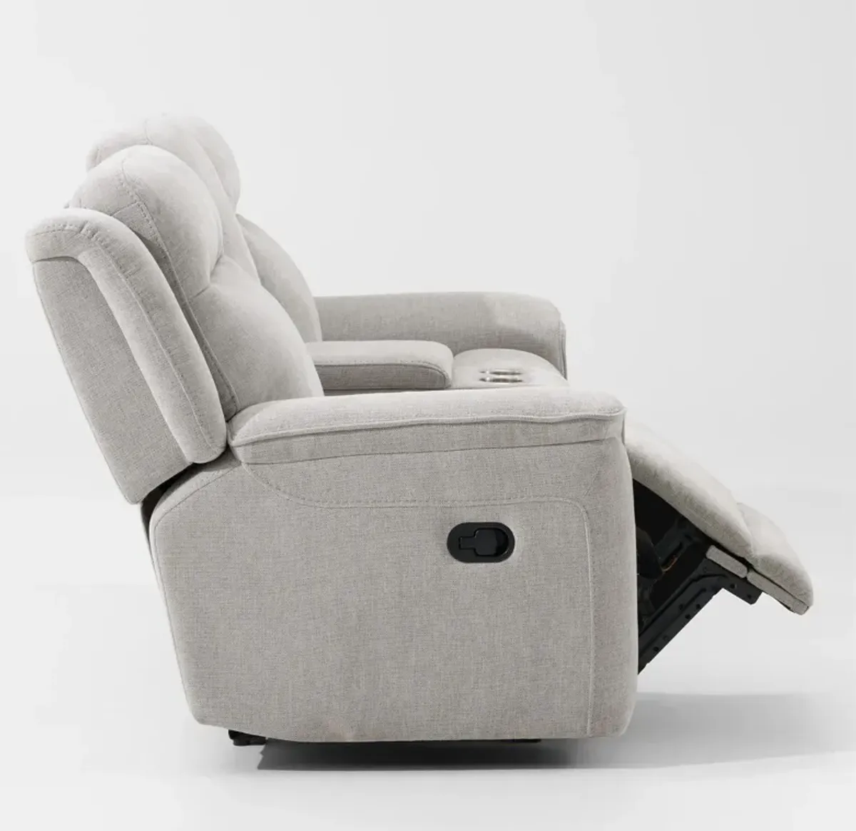 Alto Manual Reclining Loveseat with Console - Cement