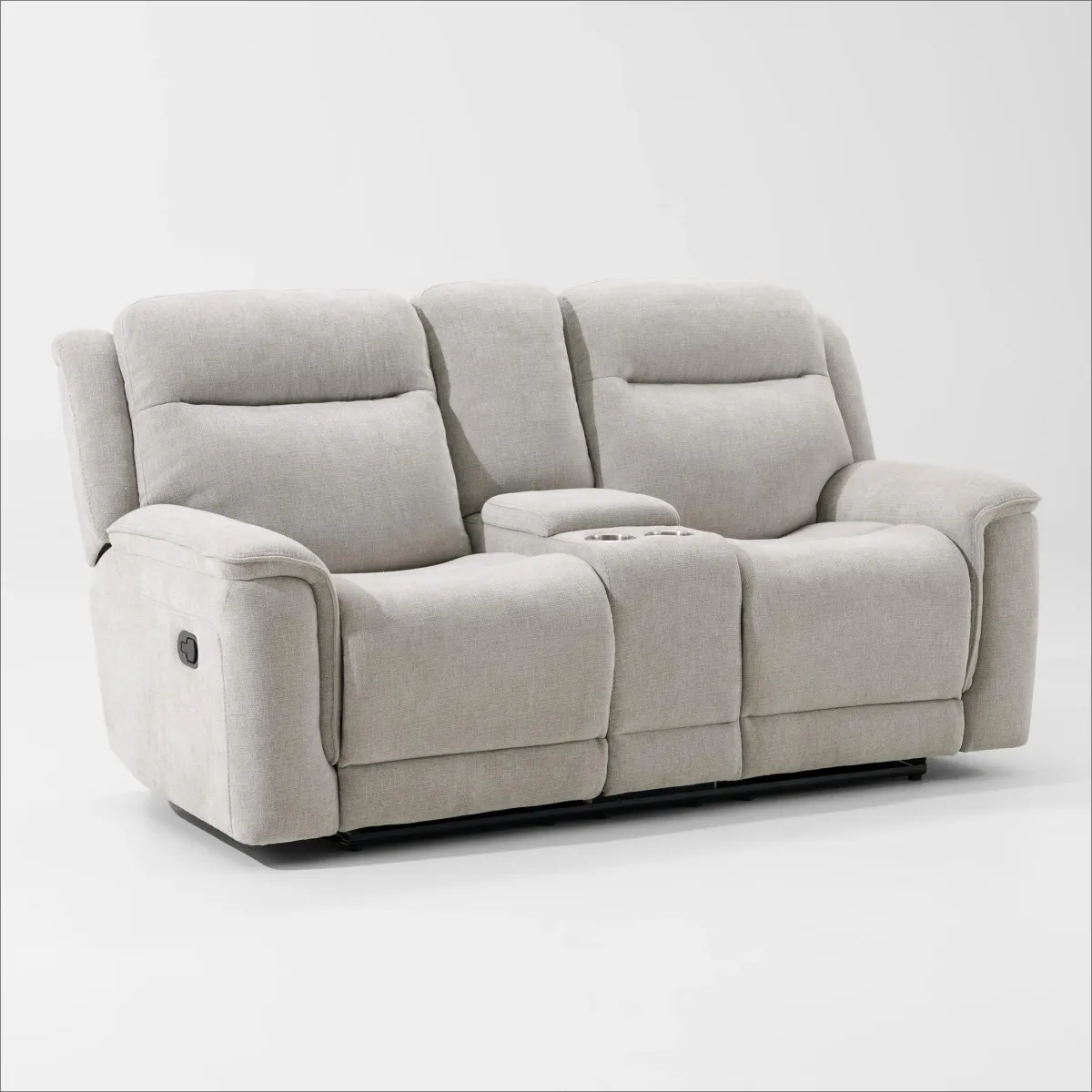 Alto Manual Reclining Loveseat with Console - Cement