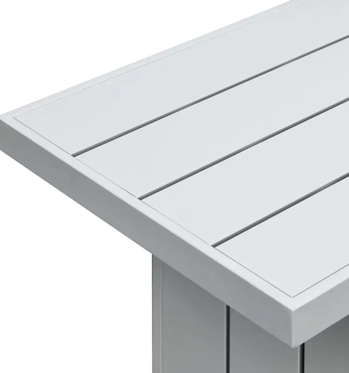Halifax Outdoor Dining Table, 4 Panel Chairs and Bench