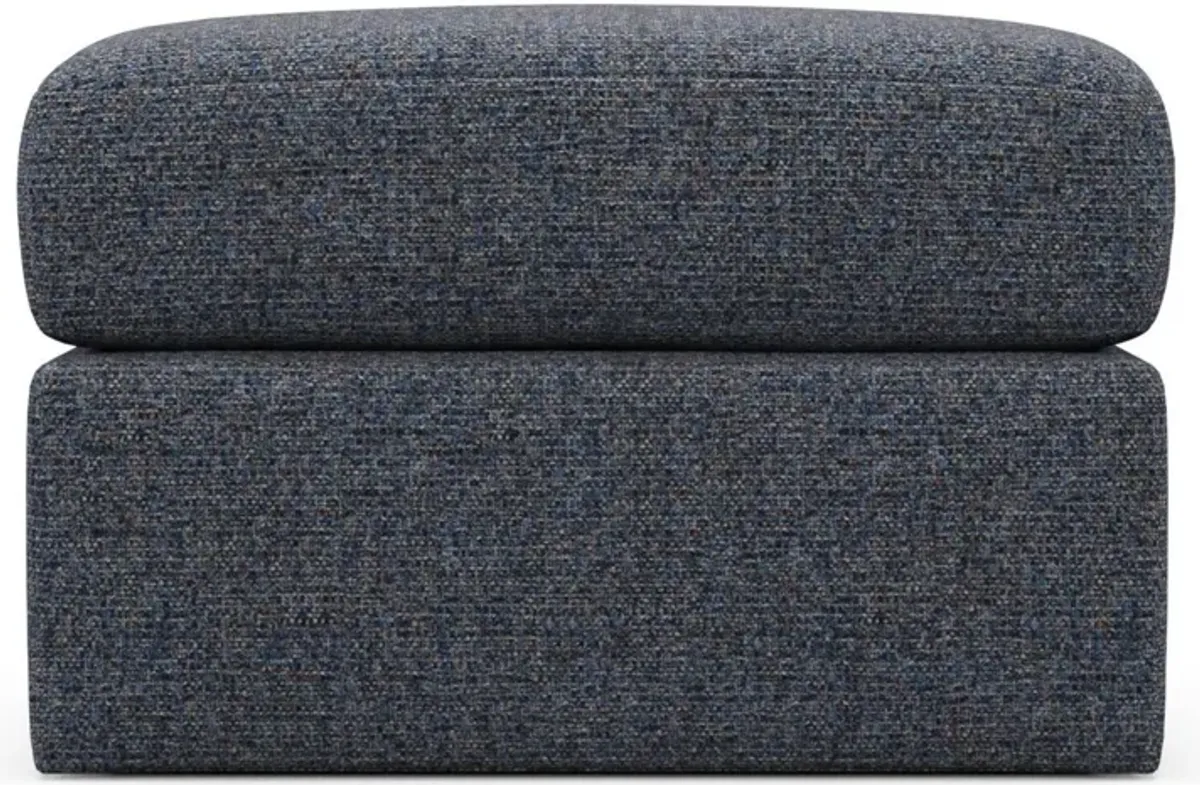 The Pitt Hybrid Comfort Ottoman - Haley Navy